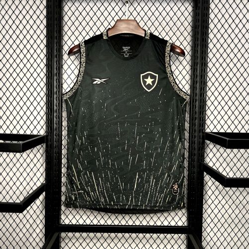 Fan Version 2024-2025 Botafogo Away Black Tank Top Soccer Vest Football Jersey