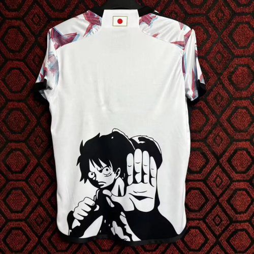 Fan Version Japan 2024 White Comic Version Soccer Jersey Football Shirt