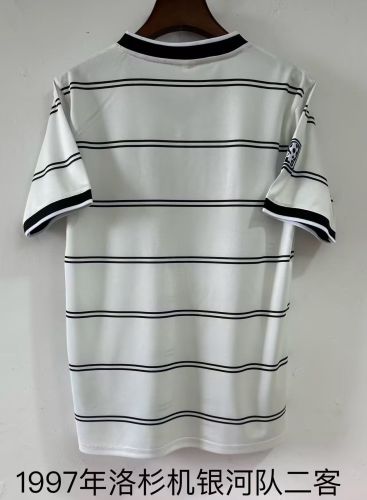 Retro Jersey 1997 Los Angeles Galaxy Third Away White Soccer Jersey Vintage Football Shirt