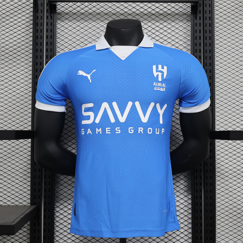 Player Version 2024-2025 Al-Hilal Saudi Blue 67th Special Version Soccer Jersey Football Shirt