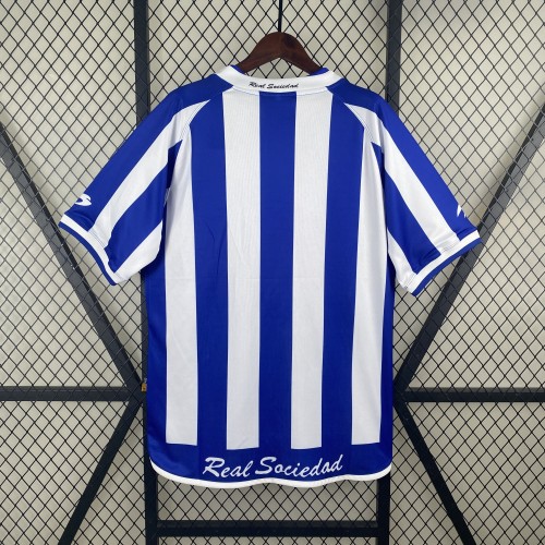 Retro Jersey 2002-2003 Real Sociedad Home Soccer Jersey Vintage Football Shirt