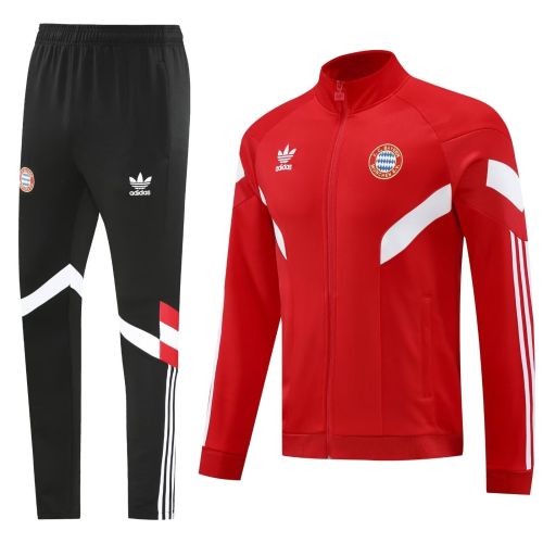 2024-2025 Bayern Munich Red Soccer Training Jacket Football Jacket and Pants
