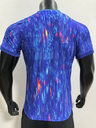 Player Version Japan 2024 Blue Soccer Jersey Football Shirt