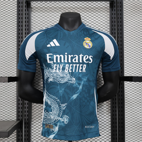 Player Version Retro Model 2024-2025 Real Madrid Green Special Edition Soccer Jersey Real Football Shirt