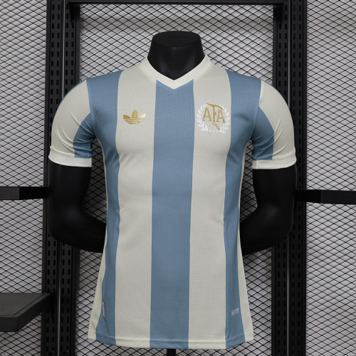 Player Version Argentina 2024 50th Anniversary Soccer Jersey Camisetas de Futbol