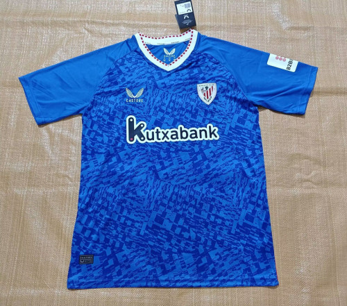 Fan Version 2024-2025 Athletic Bilbao Away Blue Soccer Jersey Football Shirt