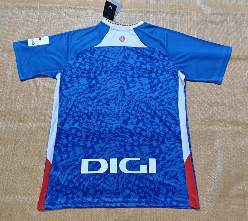 Fan Version 2024-2025 Athletic Bilbao Away Blue Soccer Jersey Football Shirt
