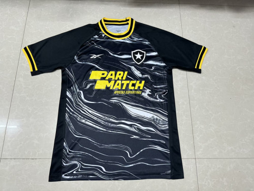 Fan Version 2024-2025 Botafogo 4th Away Black Soccer Jersey Football Shirt