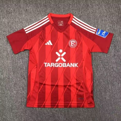 Fan Version 2024-2025 Fortuna Düsseldorf Home Soccer Jersey Football Shirt