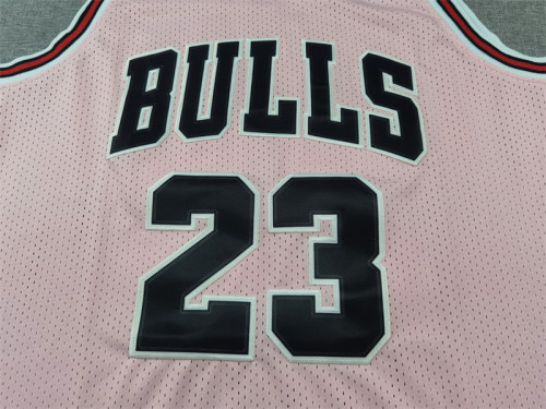 Mitchell&ness 1997-98 Chicago Bulls 23 JORDAN Basketball Shirt Pink NBA Jersey