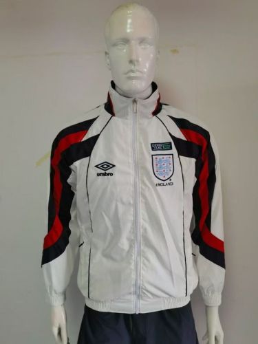 2024-2025 England White Windbreaker Jacket Football Jacket
