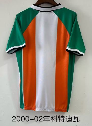 Retro Jersey 2000-2002 Ivory Coast Home Soccer Jersey Côte d'Ivoire Football Shirt