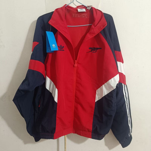 Retro Model 2024-2025 Arsenal Red Soccer Windbreaker Jacket Football Jacket