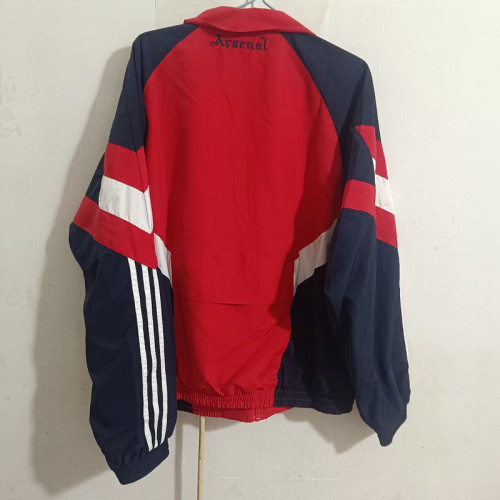 Retro Model 2024-2025 Arsenal Red Soccer Windbreaker Jacket Football Jacket