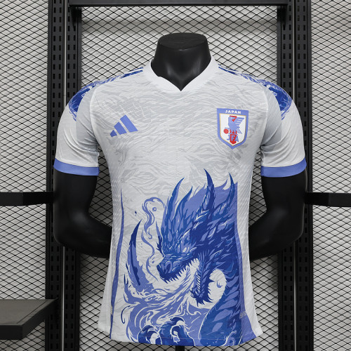 Player Version Japan 2024 White/Blue Dragon Comic Version Soccer Jersey Football Shirt