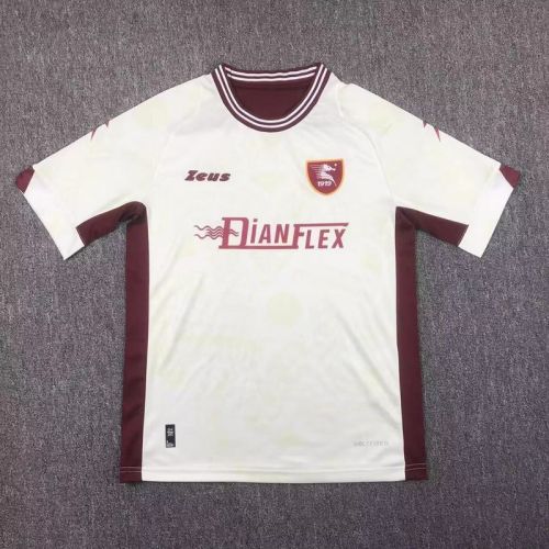 Fan Version 2024-2025 US Salernitana 1919 Away White Soccer Jersey Football Shirt