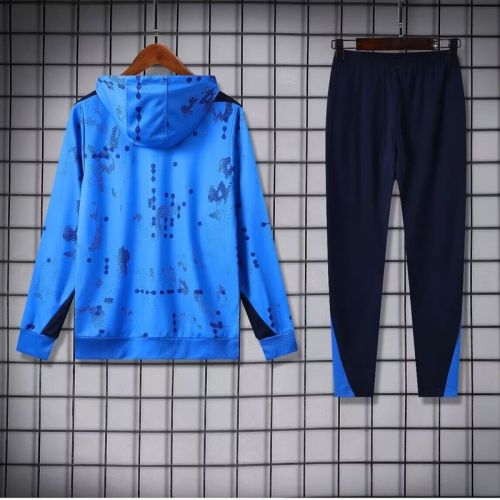 2024-2025 Chelsea Light Blue Soccer Training Hoodie and Pants Football Hoody