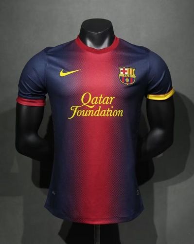 Retro Jersey Player Version 2012-2013 Barcelona Home Soccer Jersey Vintage Football Shirt