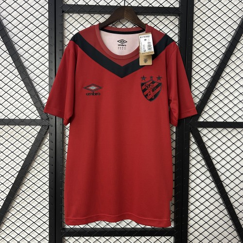 Fan Version 2024-2025 Recife Third Away Red Soccer Jersey Football Shirt