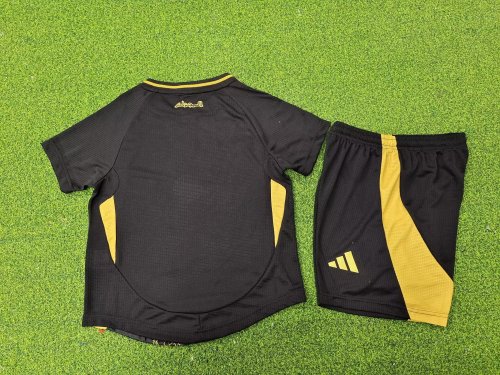 Player Version Youth Uniform Kids Kit 2025 Algeria Black Soccer Jersey Shorts Child Football Set