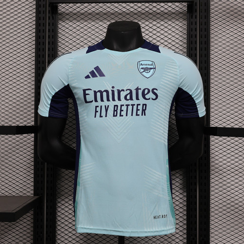Player Version Arsenal 2024-2025 Blue/Dark Blue Footbal Pre-match Shirt Soccer Training Jersey