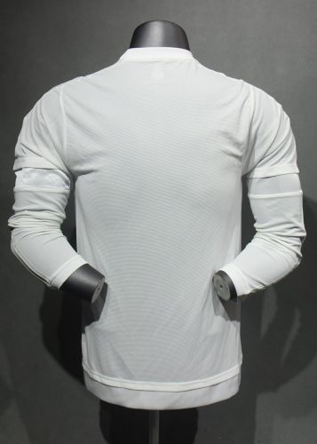 Player Version Retro Jersey Long Sleeve 2015-2016 Real Madrid Home Soccer Jersey Vintage Football Shirt