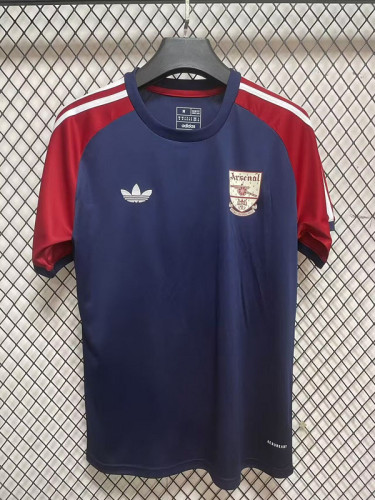 Arsenal 2024-2025 Dark Blue/Red Footbal Casual Shirt Soccer Jersey