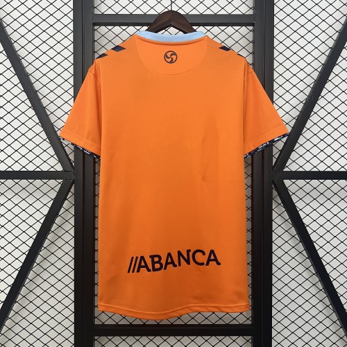 Fans Version 2024-2025 Celta de Vigo Third Away Orange Soccer Jersey Football Shirt