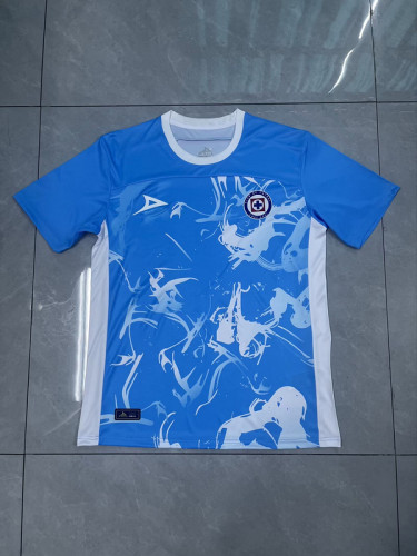 Fan Version 2024-2025 Cruz Azul Blue/White Special Edition Soccer Jersey Blue Cross Football Shirt