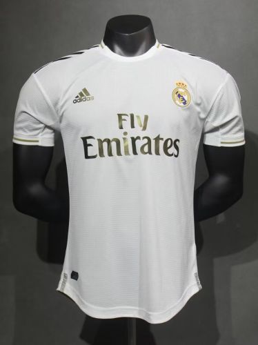 Player Version Retro Jersey 2019-2020 Real Madrid Home Soccer Jersey Vintage Real Football Shirt