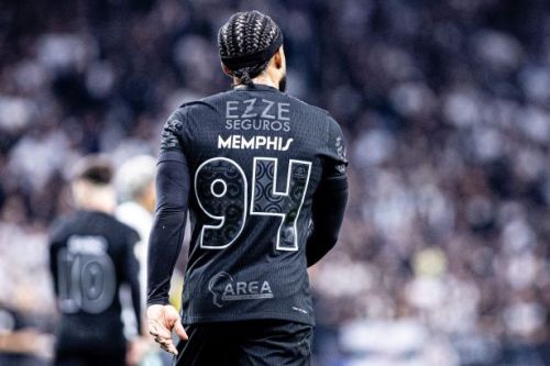 with All Sponor Logos Player Version 2024-2025 Corinthians MEMPHIS 94 Away Black Soccer Jersey Football Shirt