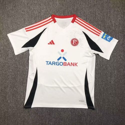 Fan Version 2024-2025 Fortuna Düsseldorf Away White Soccer Jersey Football Shirt