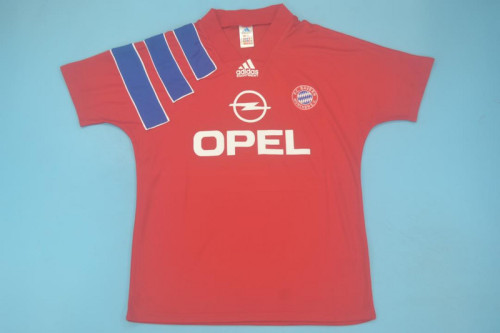 Retro Jersey 1991-1993 Bayern Munich Home Red Soccer Jersey Vintage Football Shirt