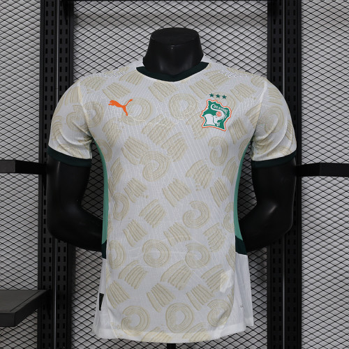 2025 Player Version Ivory Coast Away White Football Shirt Côte d'Ivoire Soccer Jersey