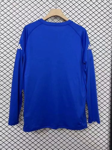 Retro Jersey Long Sleeve 2003-2004 AJ Auxerre Away Blue Soccer Jersey Vintage Football Shirt