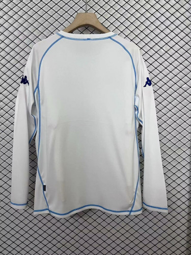 Retro Jersey Long Sleeve 2003-2004 AJ Auxerre Home Soccer Jersey Vintage Football Shirt