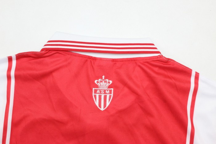 Retro Jersey 1998-1999 AS Monaco HENRY 28 Home Soccer Jersey Vintage Football Shirt