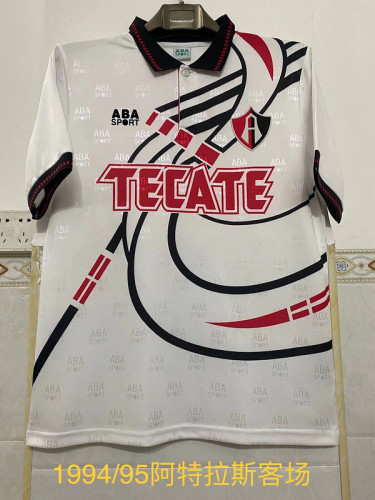 Retro Jersey 1994-1995 Club Atlas Away White Soccer Jersey Vintage Football Shirt