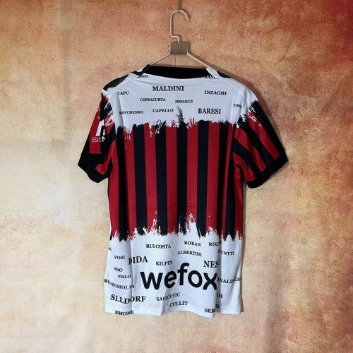 with Front Lettering Retro Jersey 2022-2023 AC Milan Legends Special Version Soccer Jersey Vintage Football Shirt