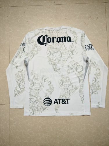 Fan Version Long Sleeve 2024-2025 Club America Aguilas Goalkeeper Soccer Jersey Football Shirt