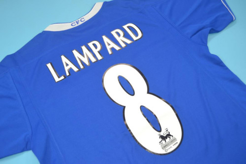 Retro Jersey 2003-2005 Chelsea LAMPARD 8 Home Soccer Jersey Blue Vintage Football Shirt