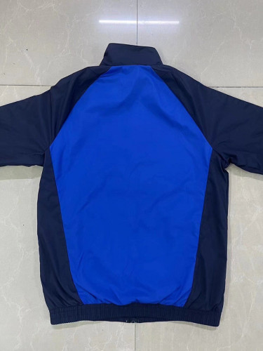 2024-2025 Manchester United Dark Blue Soccer Windbreaker Jacket Football Jacket