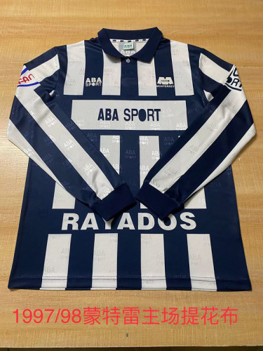 Long Sleeve Retro Jersey 1997-1998 Monterrey Home Soccer Jersey Vintage Football Shirt