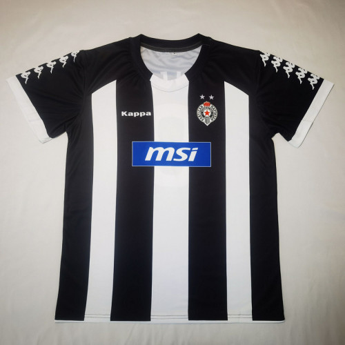 Fan Version FK Partizan Black/White Soccer Jersey Football Shirt
