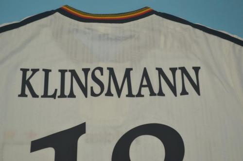 Retro Jersey 1996 Germany KLINSMANN 18 Home Soccer Jersey Vintage Football Shirt