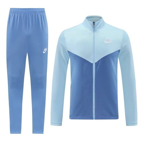 2024-2025 NK NJ12 Light Blue Soccer Training Jacket Football Jacket and Pants