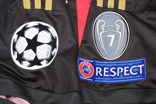 with UCL Patch Retro Jersey 2013-2014 AC Milan Home Soccer Jersey Vintage Football Shirt