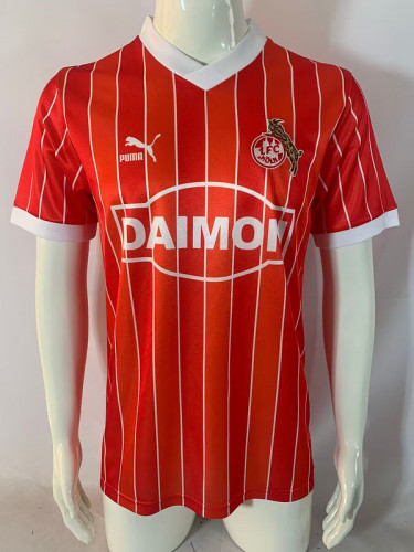 Retro Jersey 1985-1986 1. FC Köln Away Red Soccer Jersey Koln Fooball Shirt