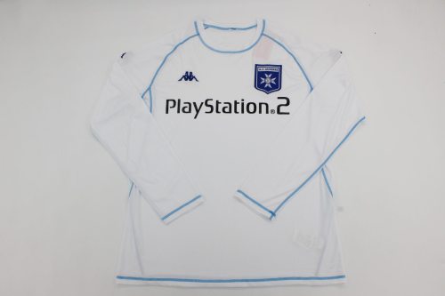 Retro Jersey Long Sleeve 2003-2004 AJ Auxerre CISSE 9 Home Soccer Jersey Vintage Football Shirt