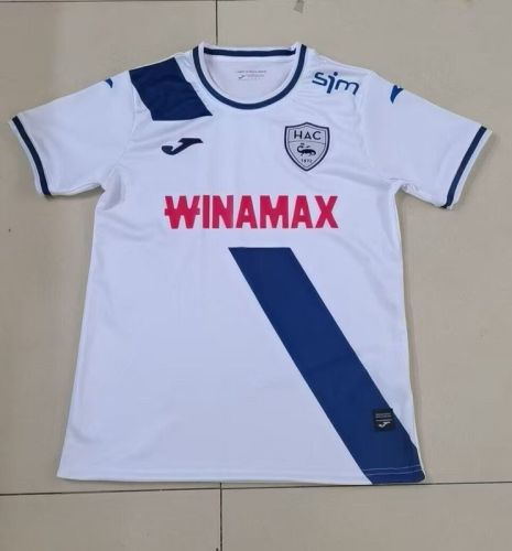 Maillot Fan Version 2024-2025 Le Havre AC Away White Soccer Jersey Football Shirt